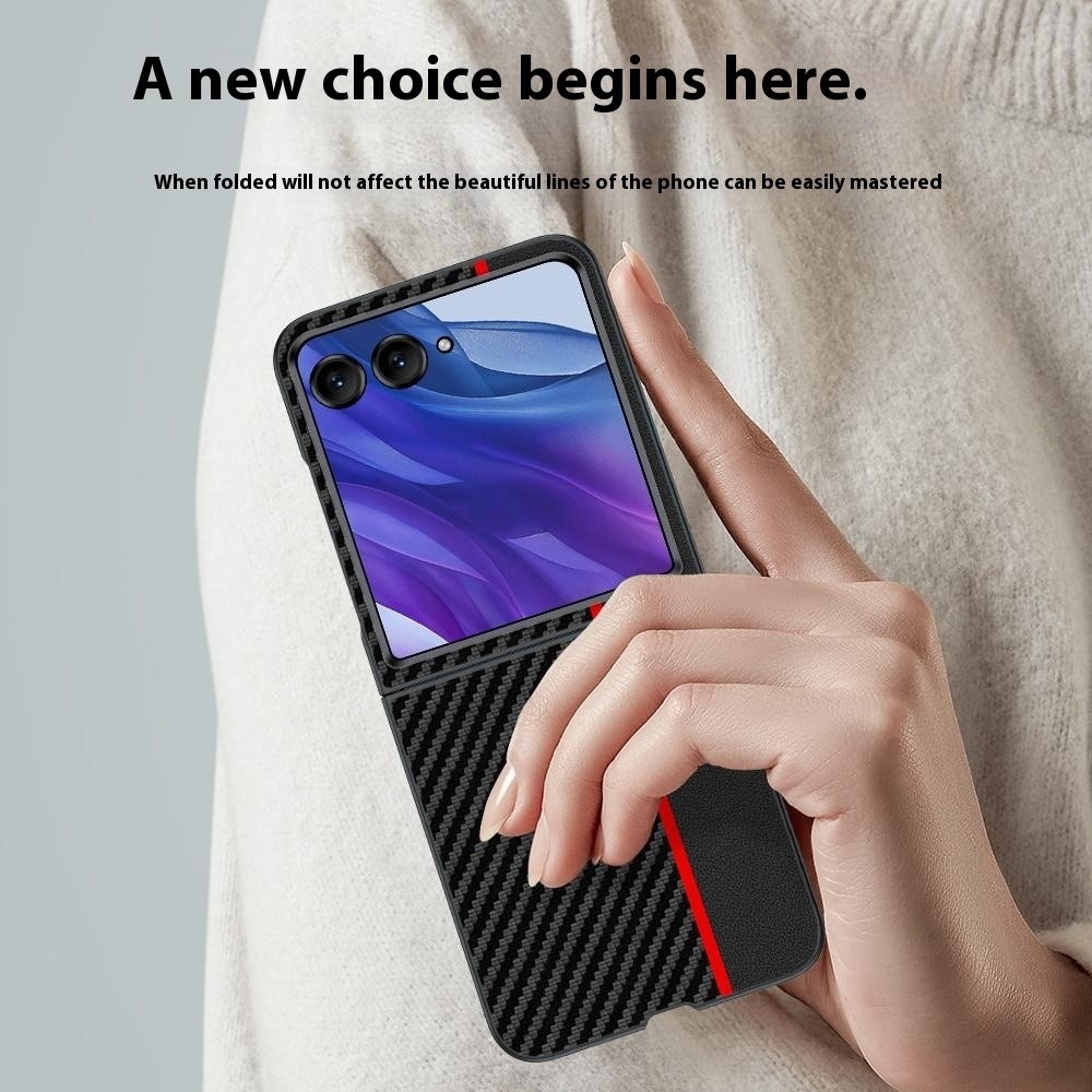 Fibers plastový kryt na mobil Motorola Razr 60 Ultra 5G - čierny/červený