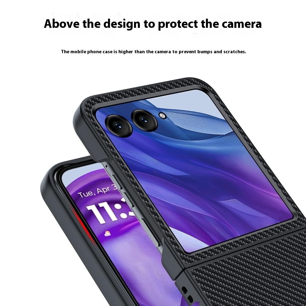 Fibers plastový kryt na mobil Motorola Razr 60 Ultra 5G - čierny