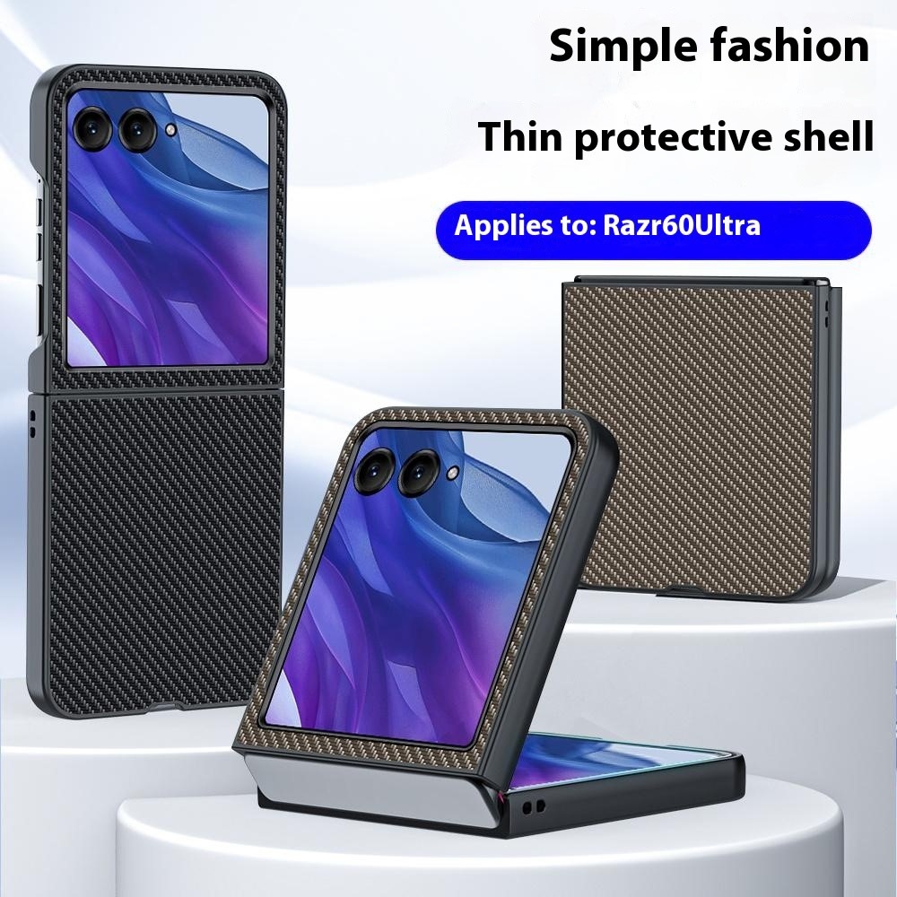 Fibers plastový kryt na mobil Motorola Razr 60 Ultra 5G - hnedý