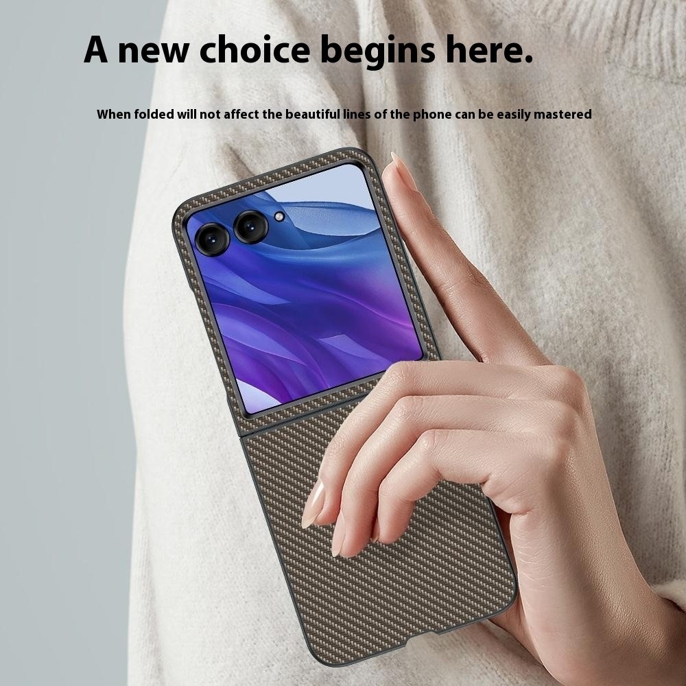 Fibers plastový kryt na mobil Motorola Razr 60 Ultra 5G - hnedý