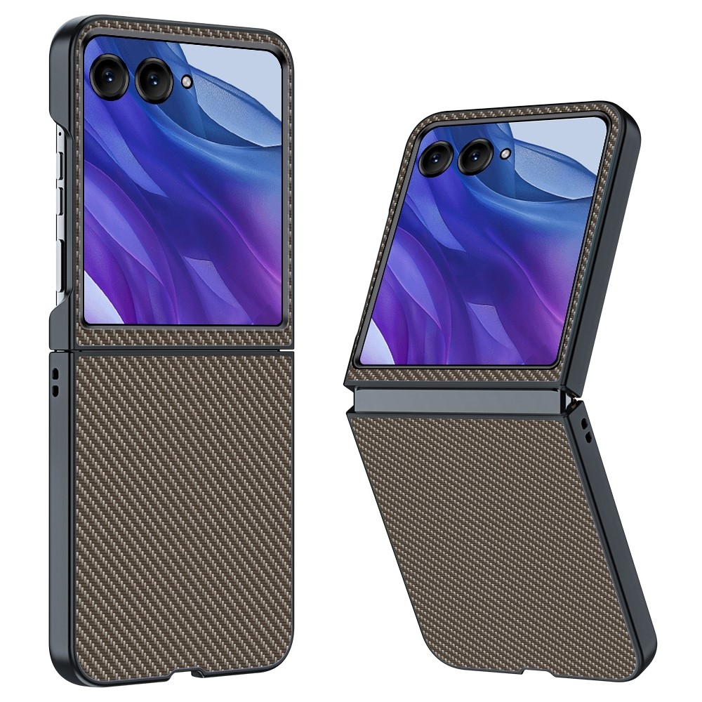 Fibers plastový kryt na mobil Motorola Razr 60 Ultra 5G - hnedý