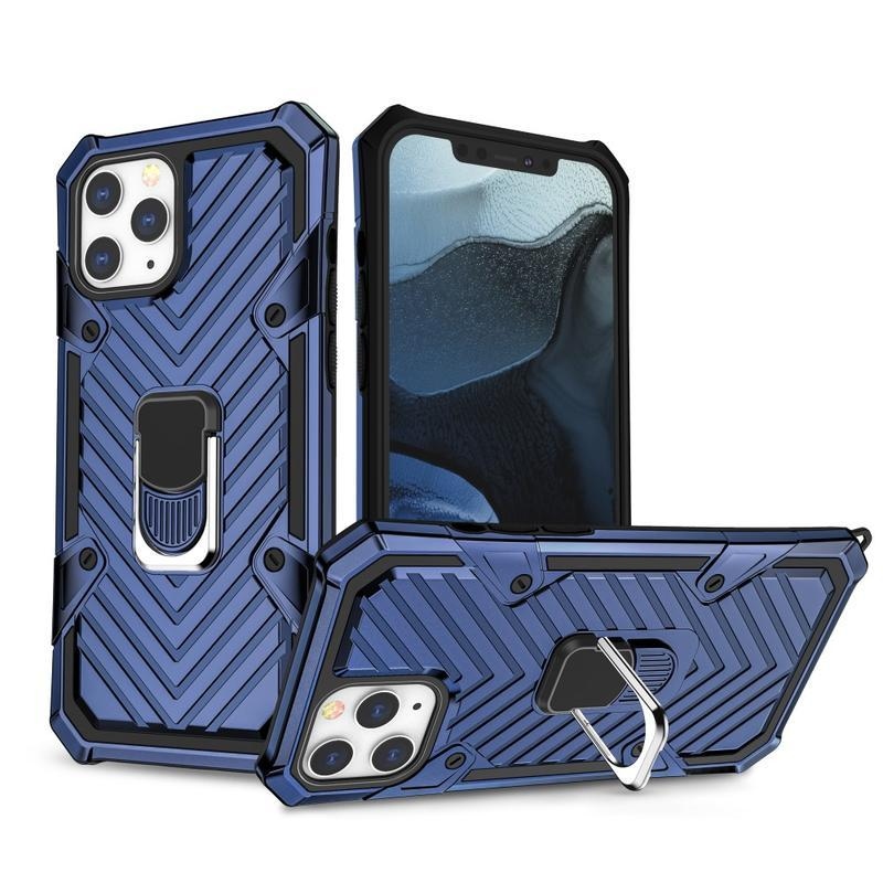 Finger odolný hybridný kryt na mobil iPhone 12 mini - modrý