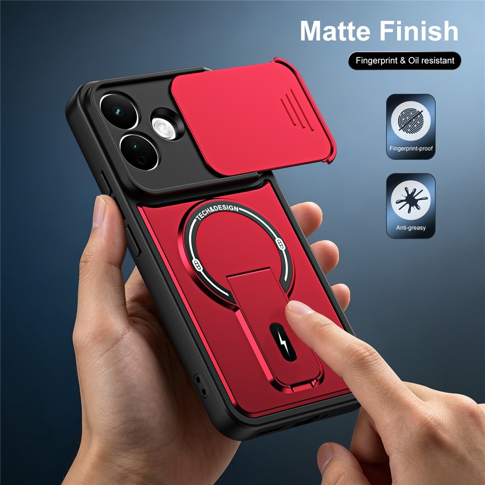 Finish odolný kryt s MagSafe na mobil Xiaomi Redmi Note 17 4G/5G - červený