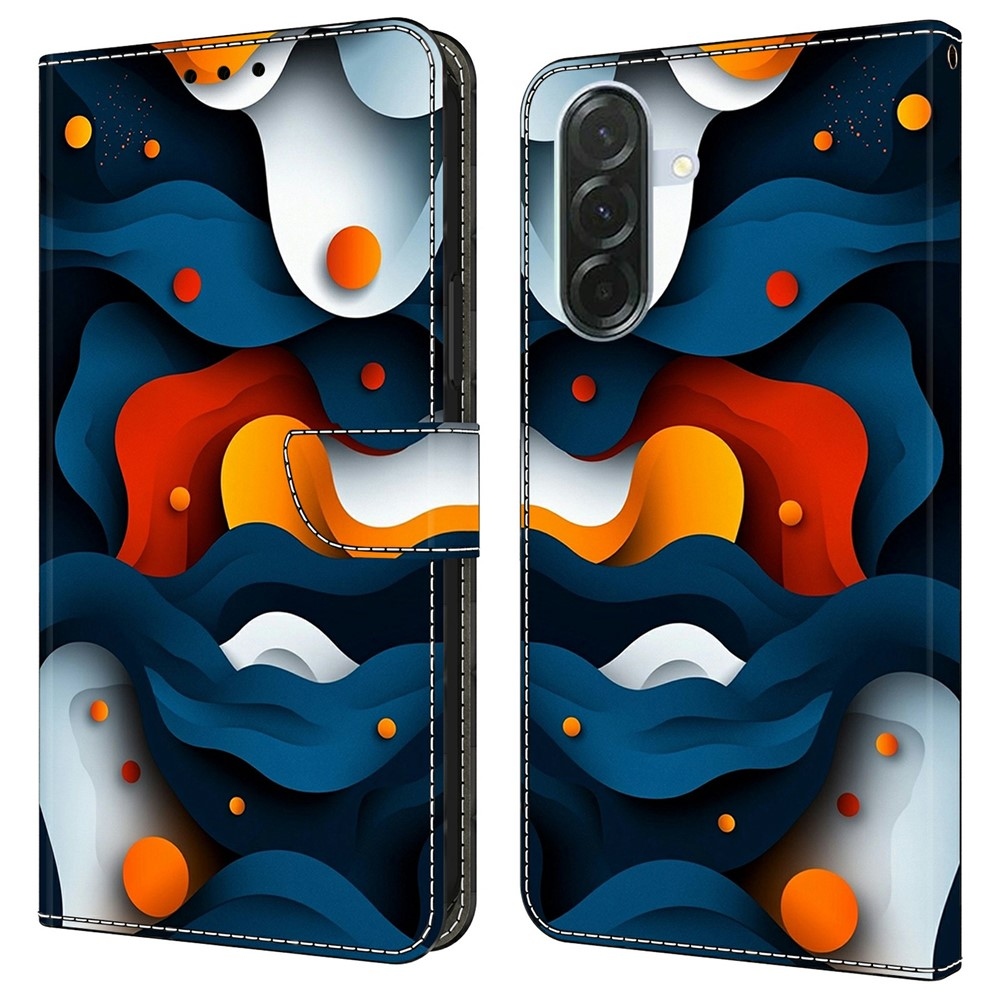 Firmly knižkové púzdro na Samsung Galaxy A37 5G - abstraktný vzor