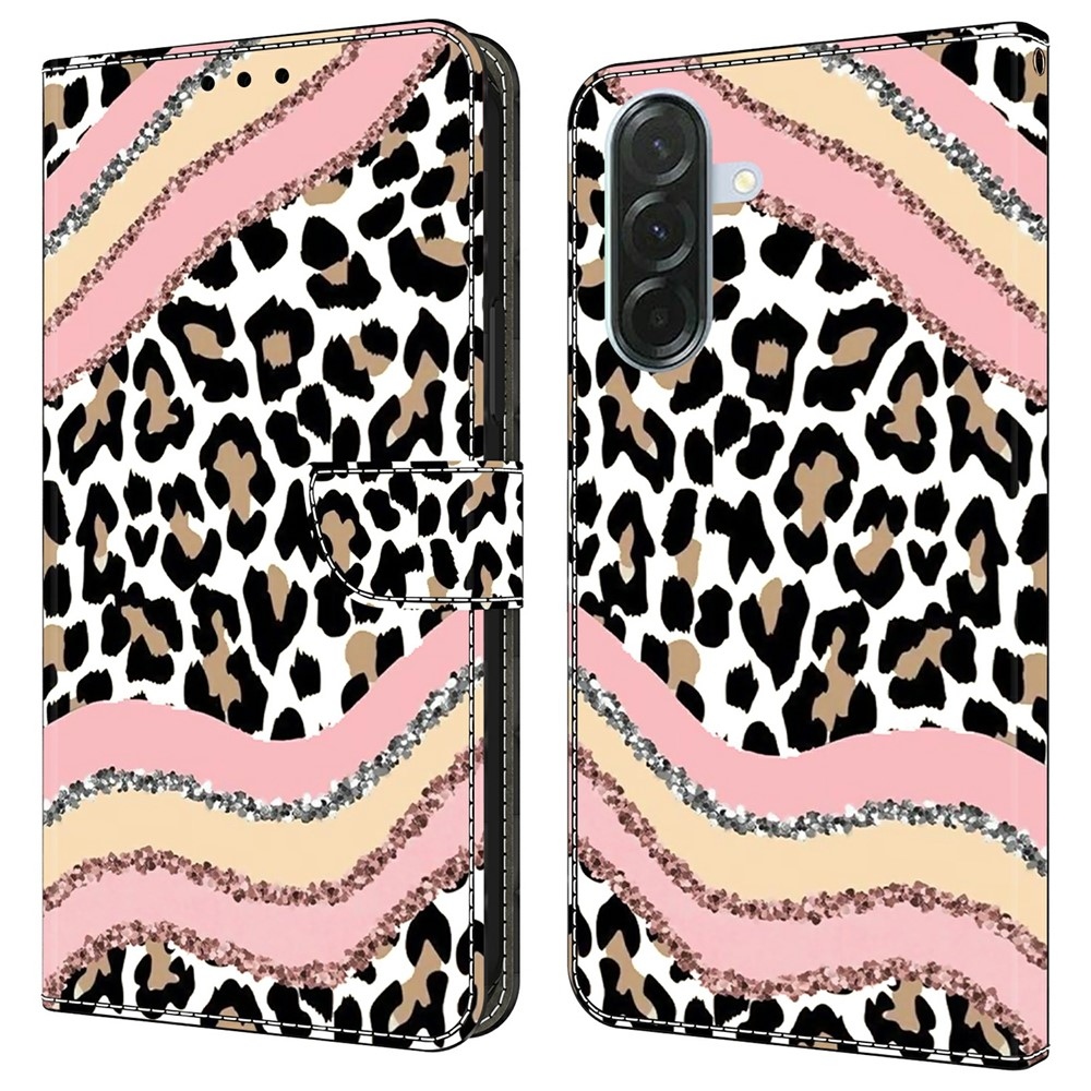 Firmly knižkové púzdro na Samsung Galaxy A37 5G - leopardí vzor