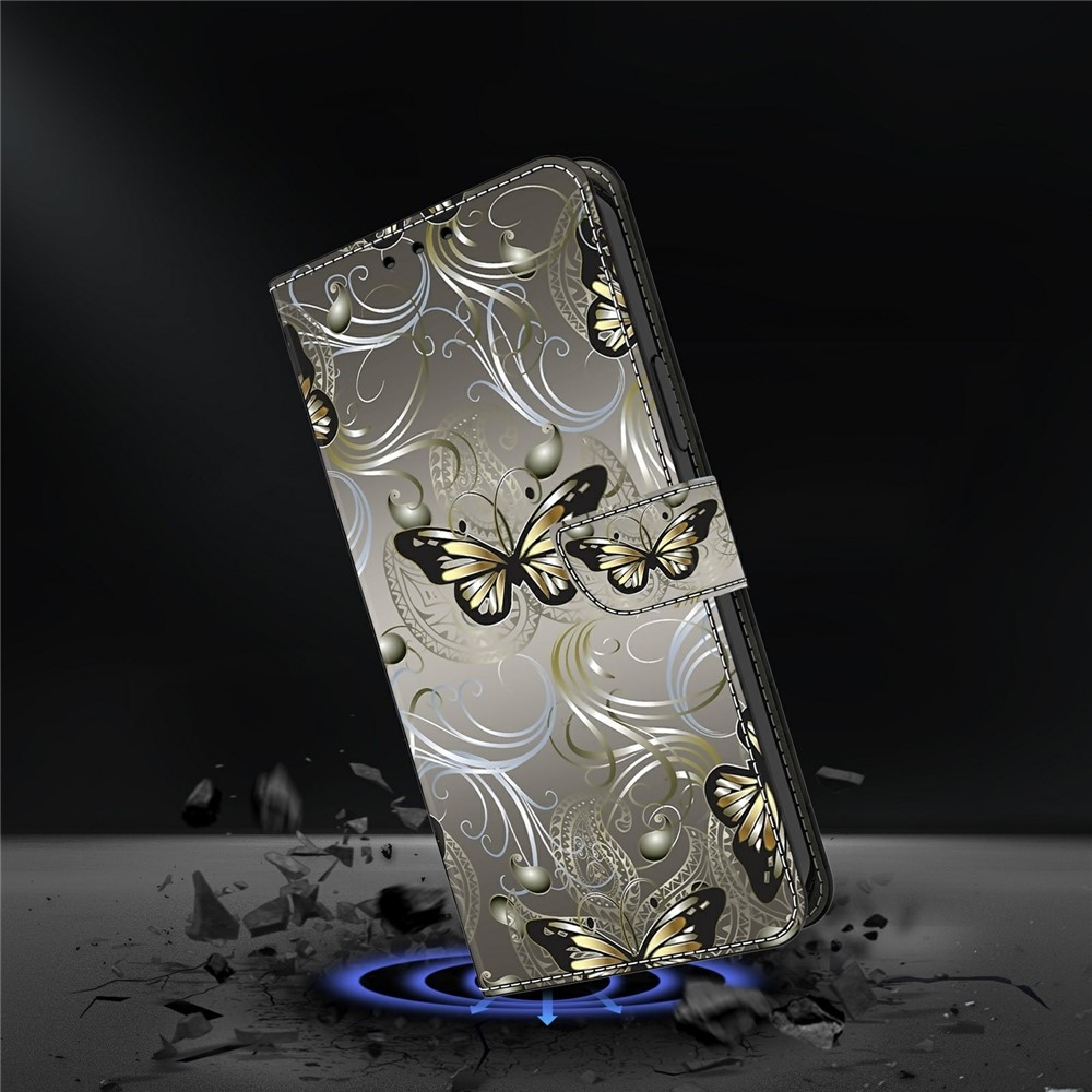 Firmly knižkové púzdro na Samsung Galaxy A37 5G - motýle s čipkami