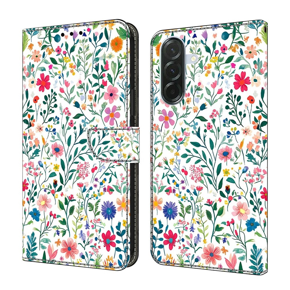 Firmly knižkové púzdro na Samsung Galaxy A57 5G - farebné kvety