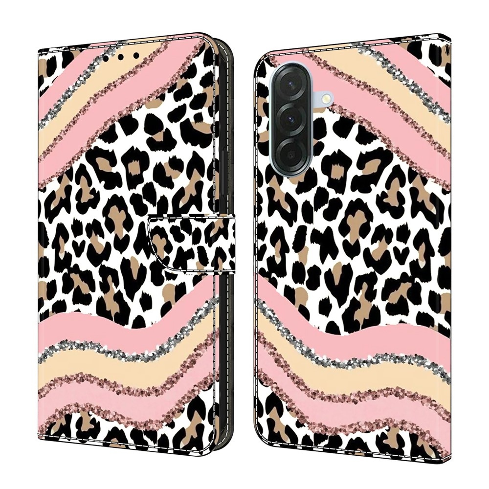 Firmly knižkové púzdro na Samsung Galaxy A57 5G - leopardí vzor