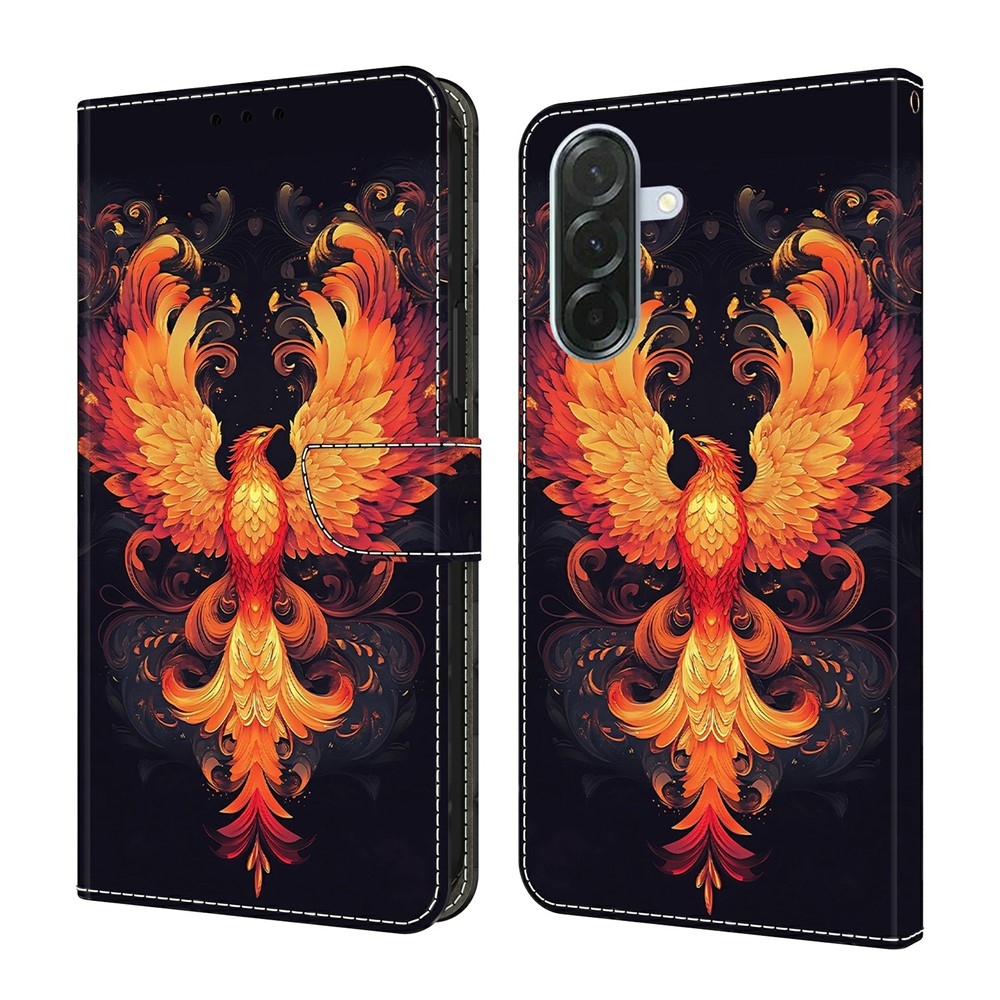 Firmly knižkové púzdro na Samsung Galaxy A57 5G - ohnivý vták