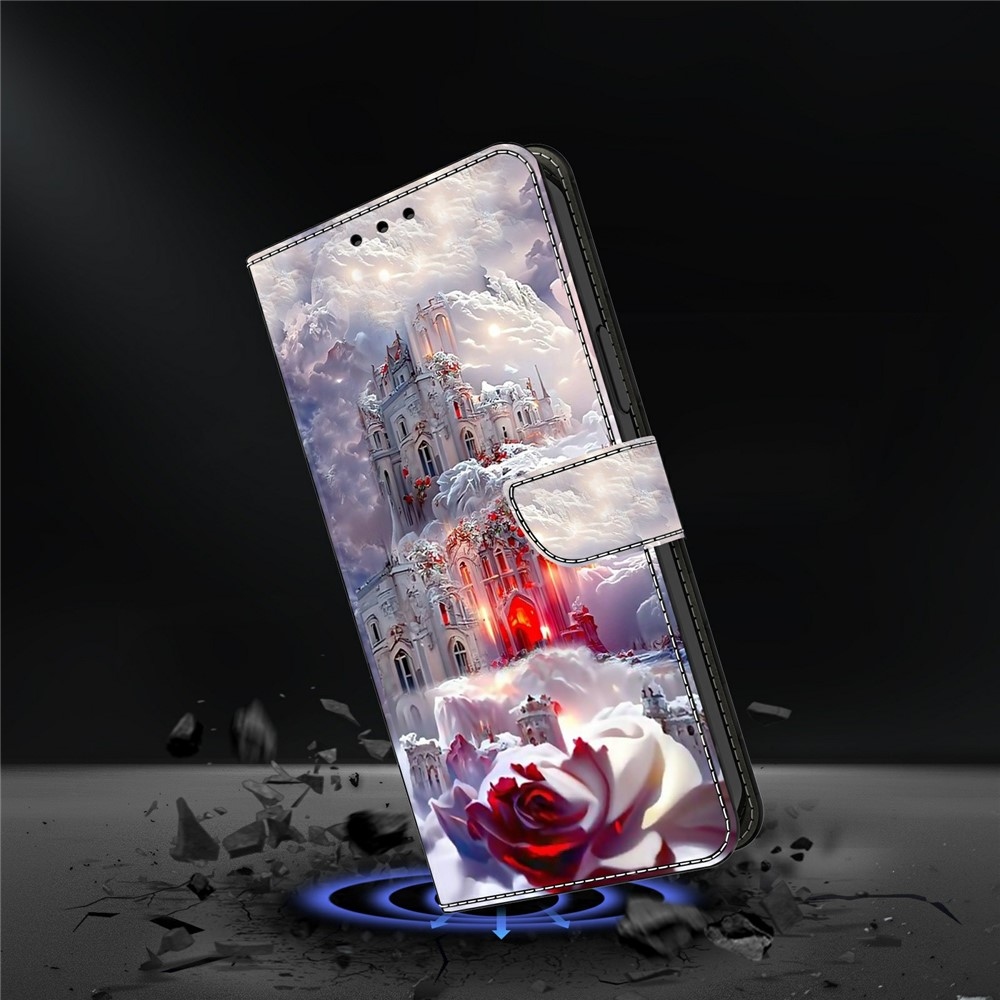 Firmly knižkové púzdro na Samsung Galaxy A57 5G - ruža a zámok