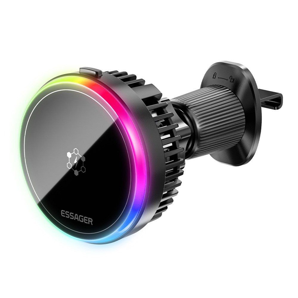 Essager magnetická bezdrôtová nabíjačka do auta 15W s chladením