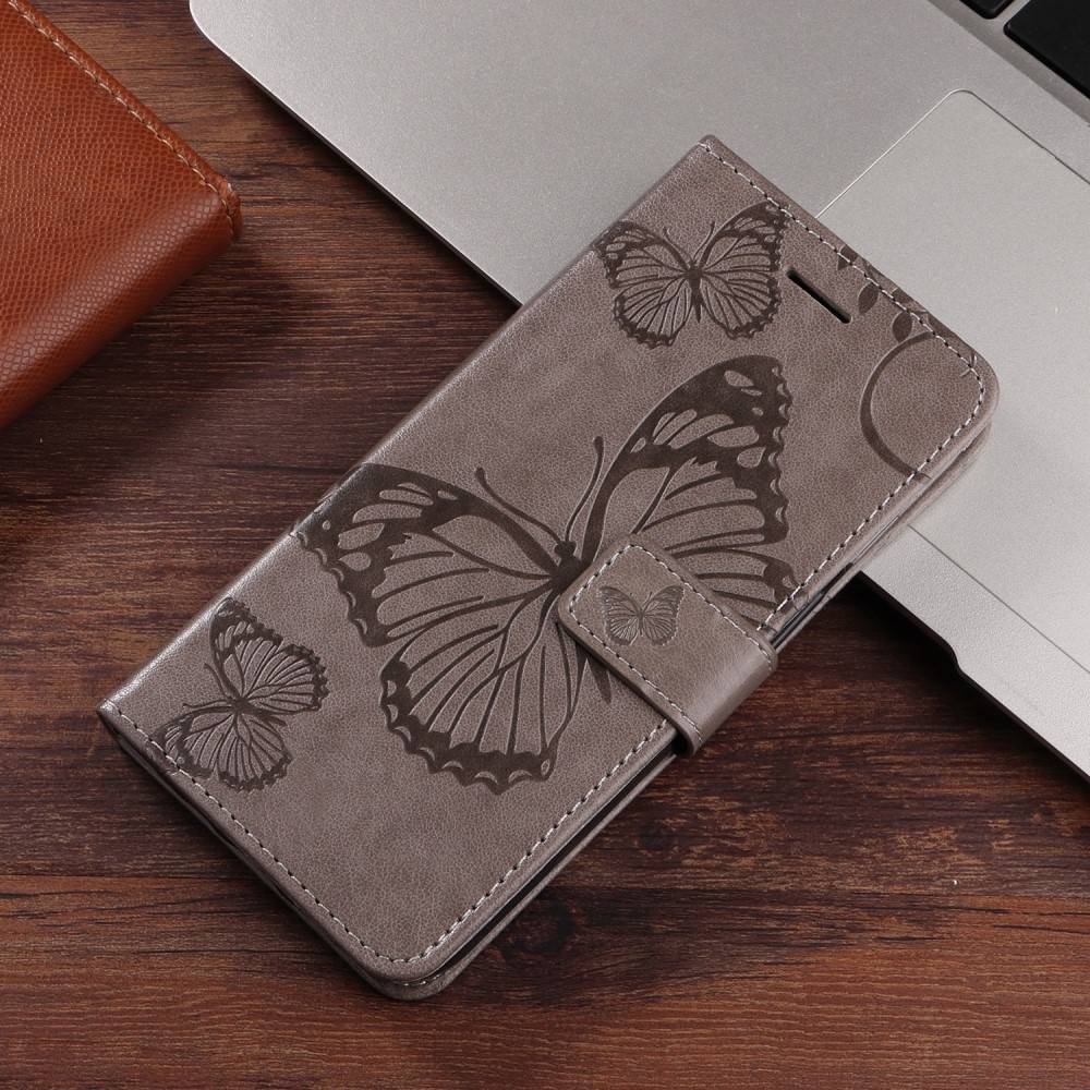 Big Butterfly knižkové puzdro na Xiaomi Redmi A5 (171.7x77.8x8.3mm) - šedé