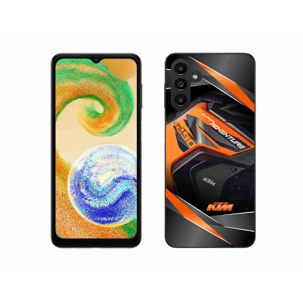 Gélový kryt mmCase na Samsung Galaxy A04s (164.7x76.7x9.1mm) - motorka ktm