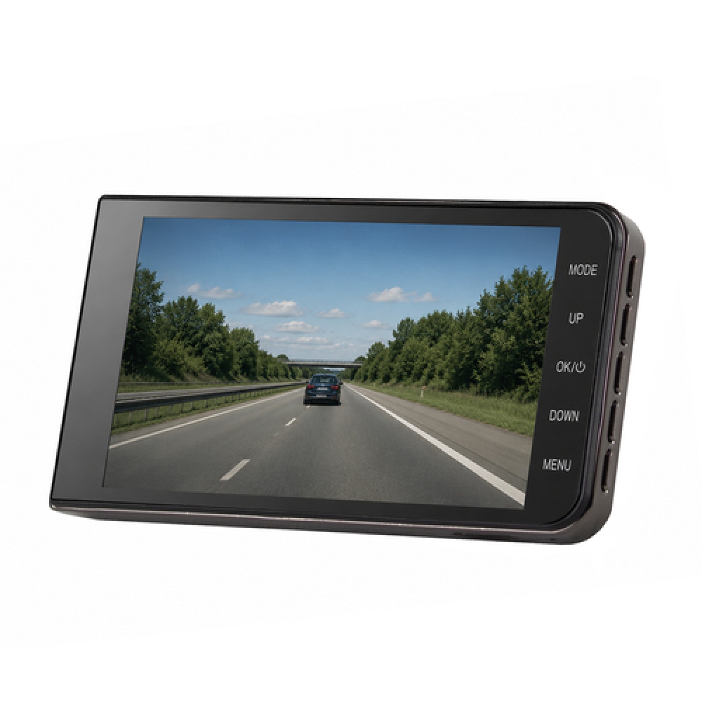 DVR979G Full HD autokamera s cúvacou kamerou, LCD displejom a G senzorom - béžová