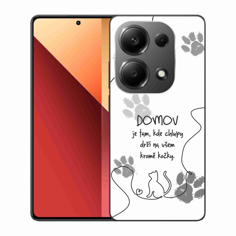 Gélový kryt mmCase na Xiaomi Redmi Note 13 Pro 4G/Poco M6 Pro - mačacie motív biele pozadie
