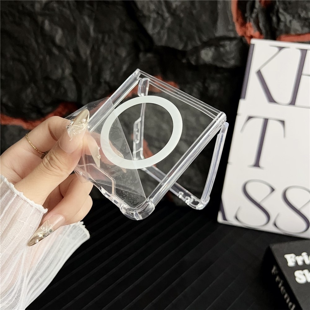 Clear acrylový obal s MagSafe na Samsung Galaxy Z Flip7 5G - priehľadný