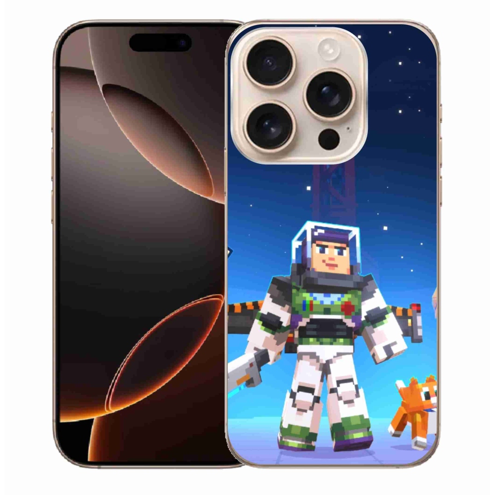 Gélový kryt mmCase na iPhone 16 Pro Max - minecraft 2