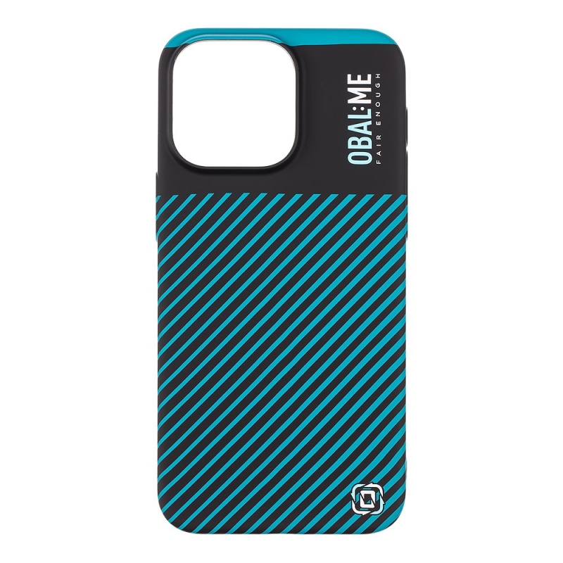 OBAL:ME Flossy Stripes Kryt pre Apple iPhone 15 Pro Max Black/Teal