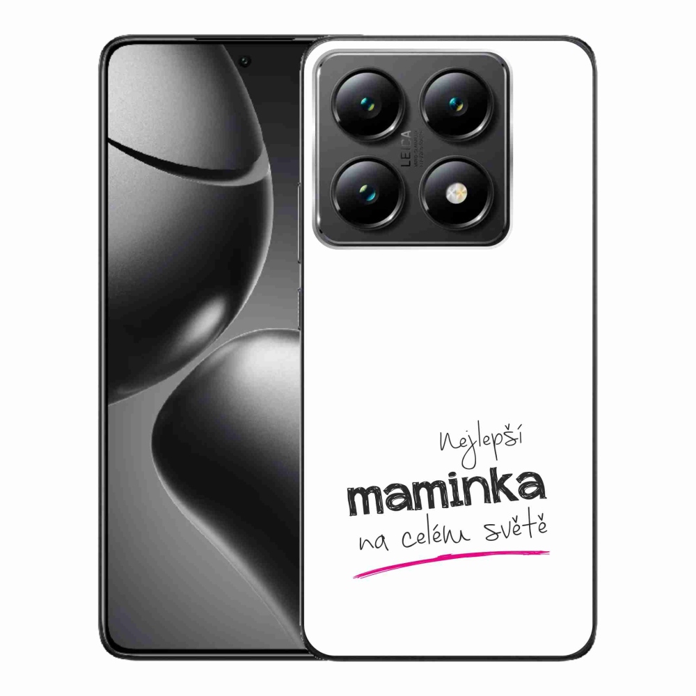 Gélový kryt mmCase na Xiaomi 14T Pro - najlepšia mamička 4 biele pozadie