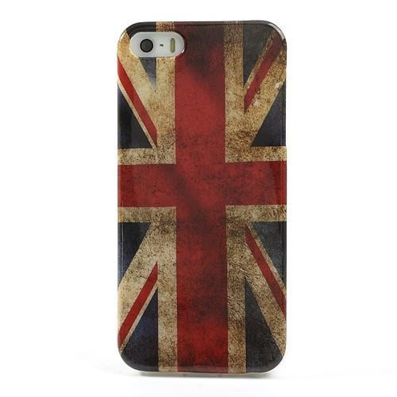 Flag gélový obal na iPhone SE a iPhone 5 - UK vlajka