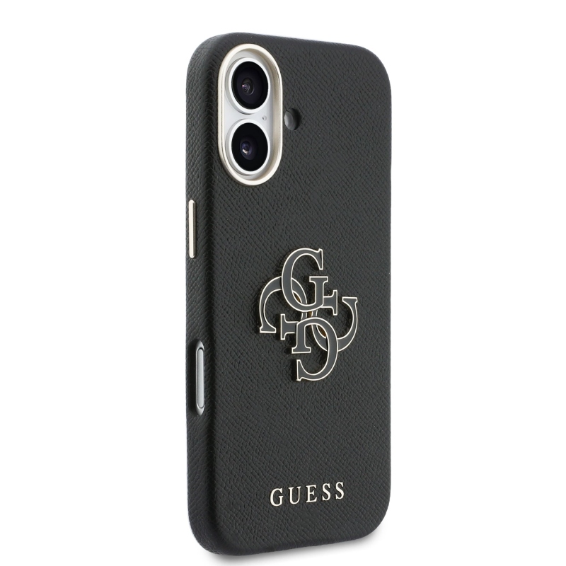 Zadný kryt s logom Guess PU Resin pre iPhone 17 Black
