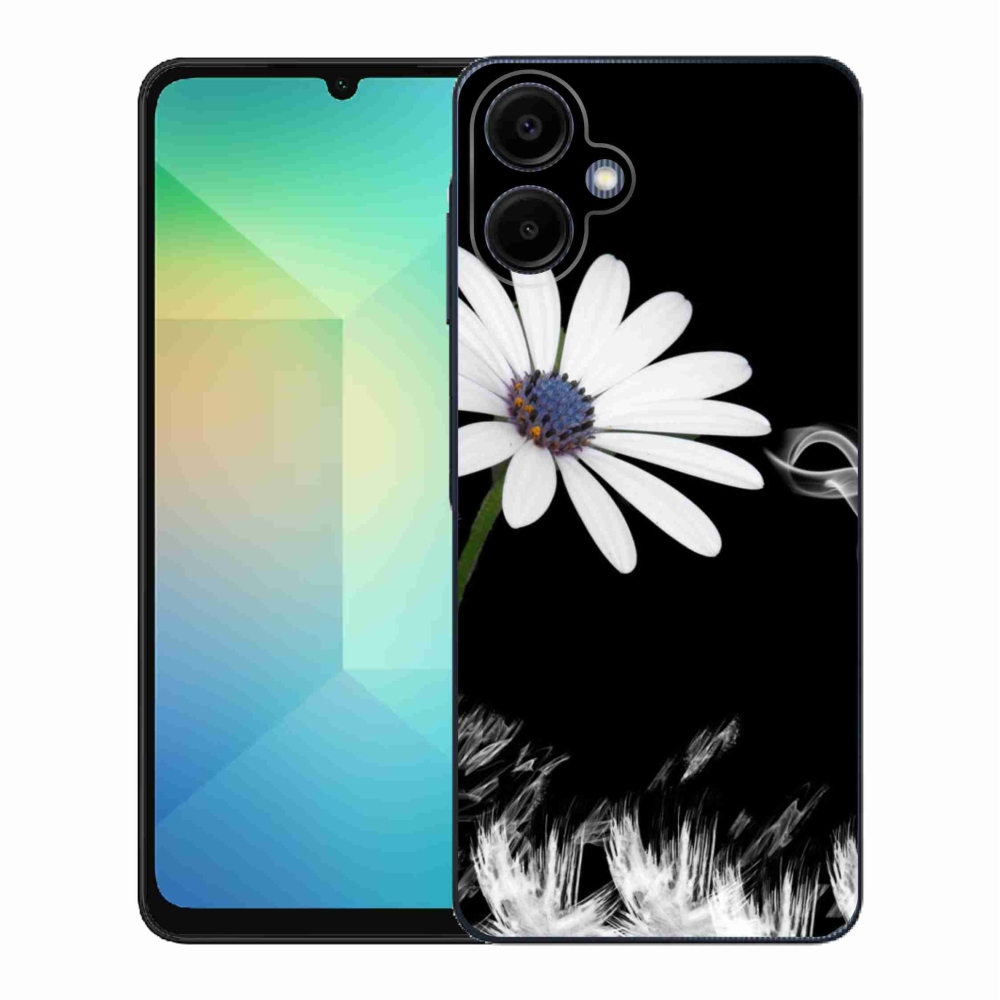 Gélový kryt mmCase na Samsung Galaxy A06 4G - biela kvetina