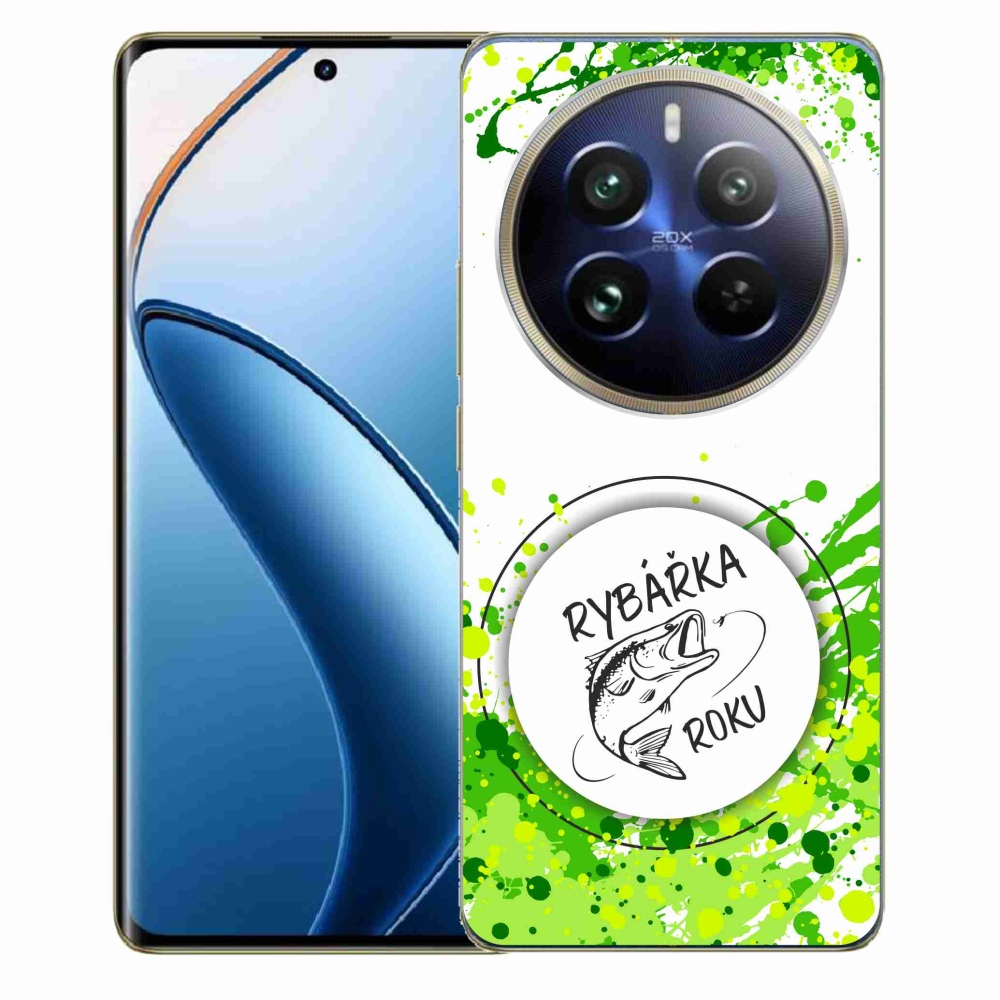 Gélový kryt mmCase na Realme 12 Pro 5G/12 Pro+ 5G - rybárka roka biele pozadie