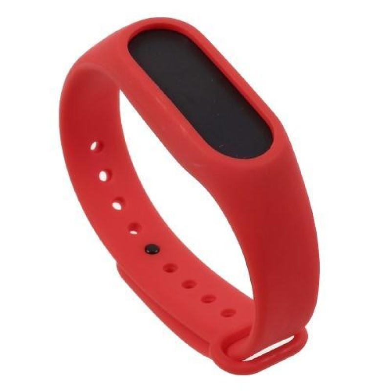 Flexi silikónový remienok na Xiaomi Mi Band 2 - červený