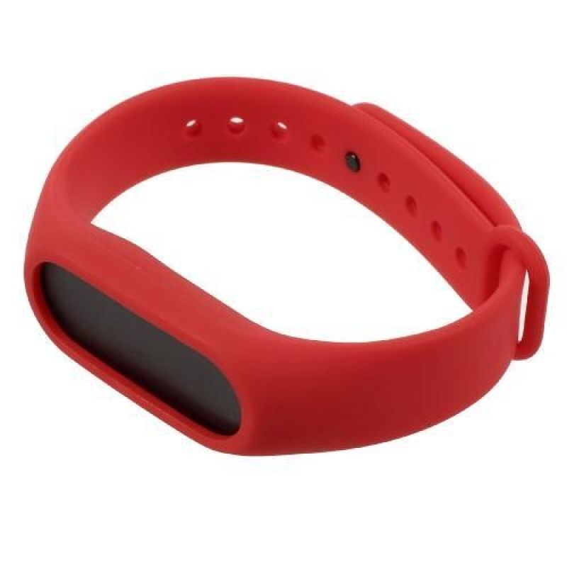 Flexi silikónový remienok na Xiaomi Mi Band 2 - červený