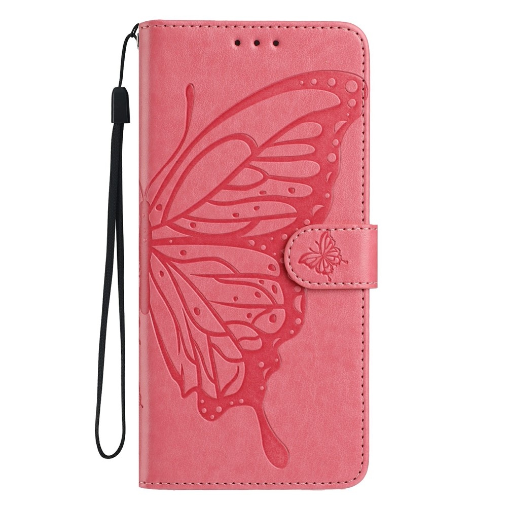 Floral Butterfly knižkové puzdro na Xiaomi 17 - rose