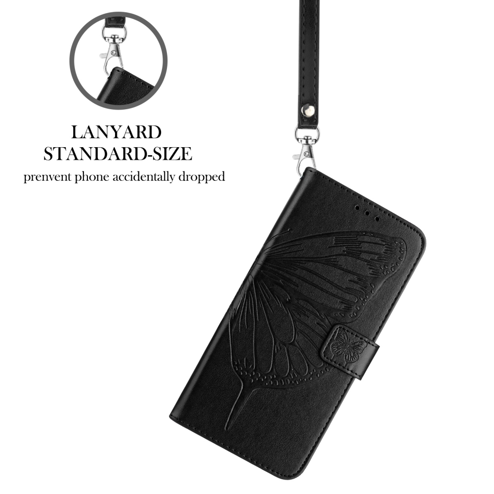 Floral Butterfly knižkové púzdro na Xiaomi Poco X8 Pro Max 5G - čierne