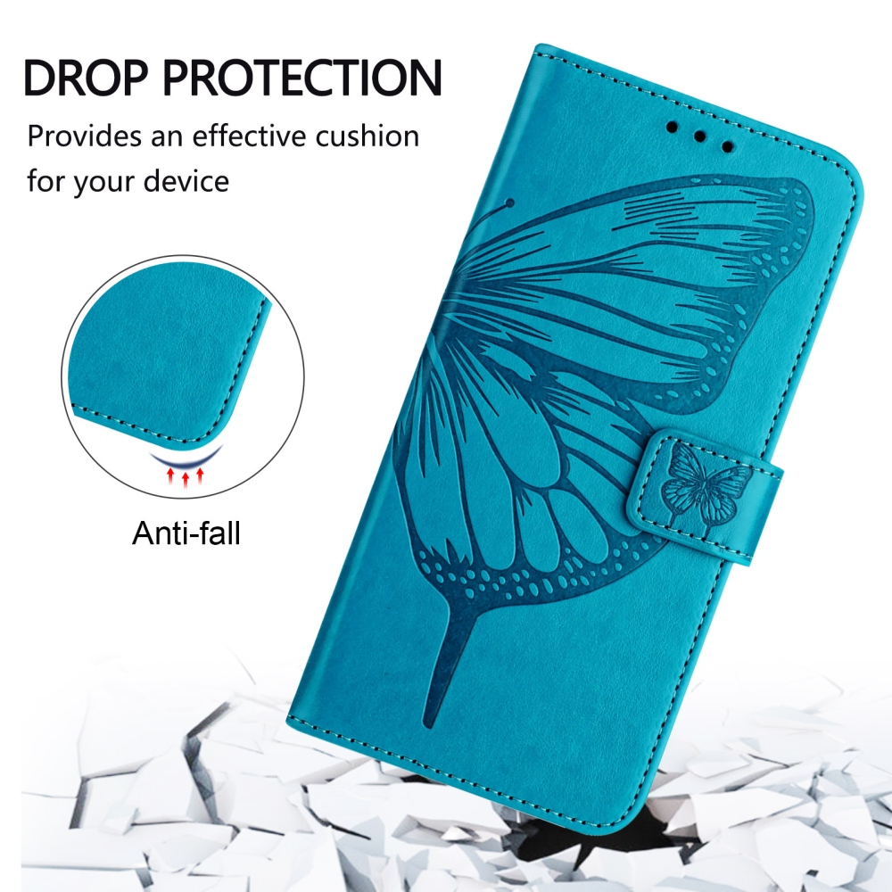 Floral Butterfly knižkové púzdro na Xiaomi Poco X8 Pro Max 5G - modré