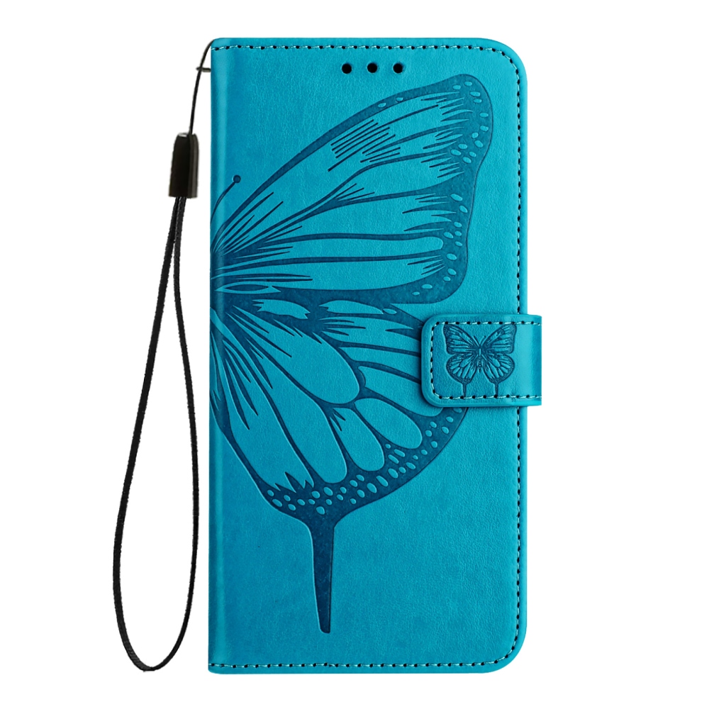 Floral Butterfly knižkové púzdro na Xiaomi Poco X8 Pro Max 5G - modré