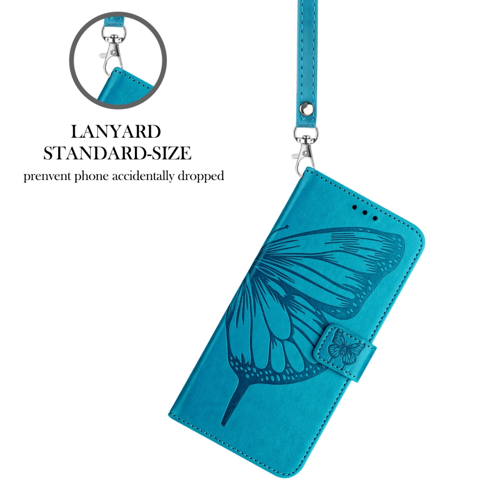 Floral Butterfly knižkové púzdro na Xiaomi Poco X8 Pro Max 5G - modré