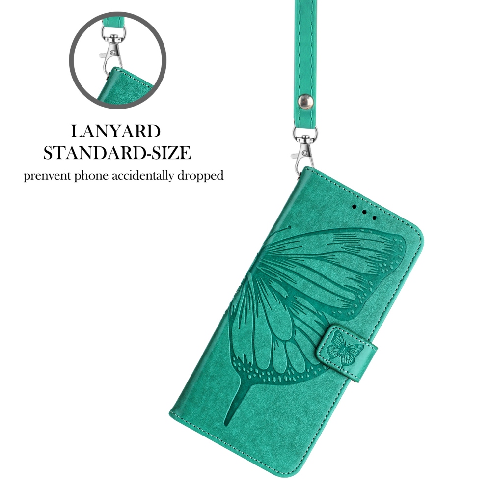 Floral Butterfly knižkové púzdro na Xiaomi Poco X8 Pro Max 5G - modrozelené