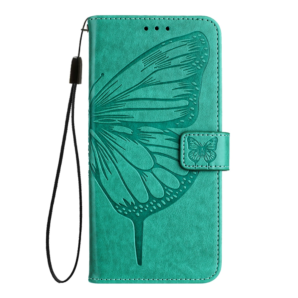 Floral Butterfly knižkové púzdro na Xiaomi Poco X8 Pro Max 5G - modrozelené