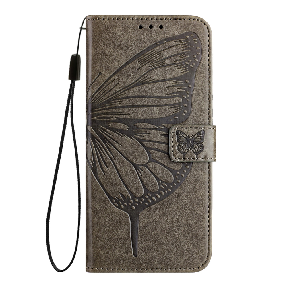 Floral Butterfly knižkové púzdro na Xiaomi Poco X8 Pro Max 5G - šedé