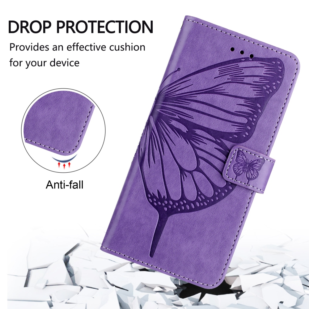 Floral Butterfly knižkové puzdro na Xiaomi Poco X8 Pro Max 5G - svetlofialové