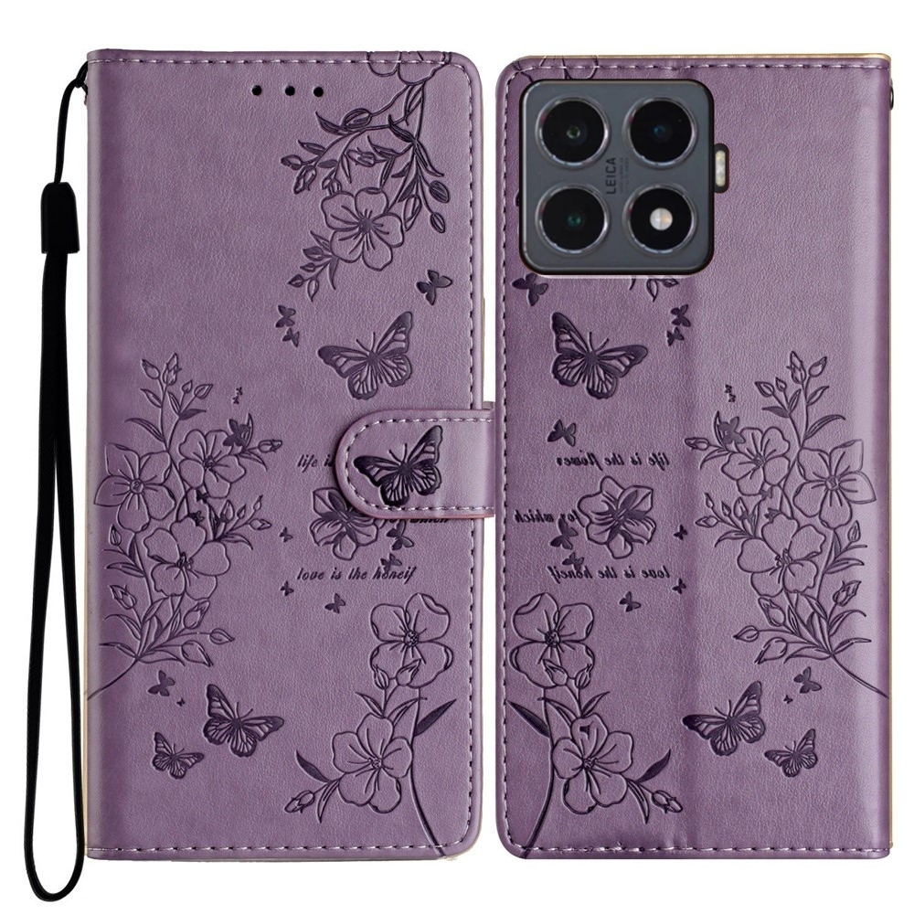 Floralis knižkové púzdro na Xiaomi 15T Pro - fialové
