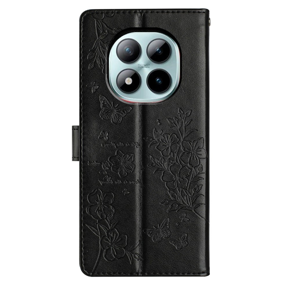 Floralis knižkové púzdro na Xiaomi Redmi Note 15 Pro+ 5G - čierne