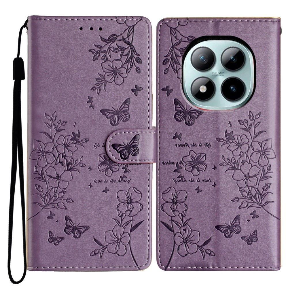 Floralis knižkové puzdro na Xiaomi Redmi Note 15 Pro+ 5G - fialové