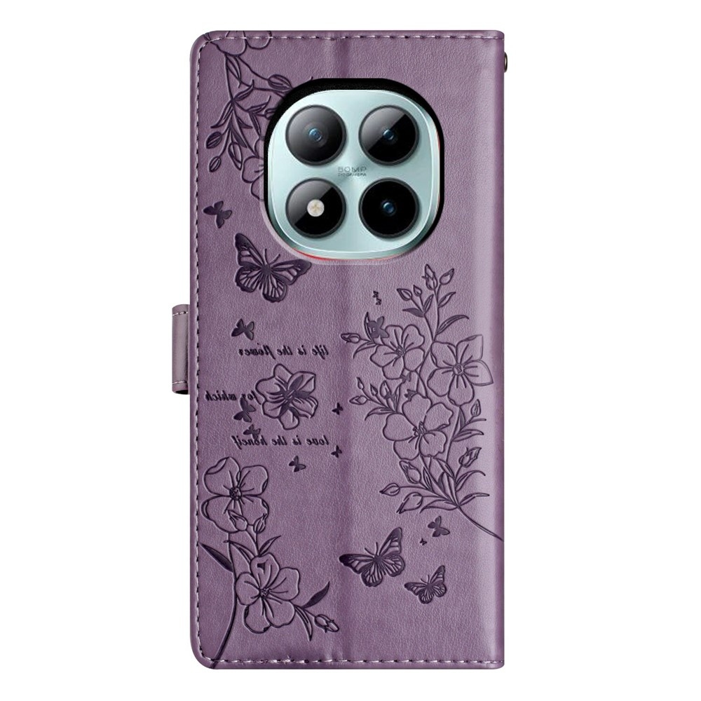 Floralis knižkové puzdro na Xiaomi Redmi Note 15 Pro+ 5G - fialové