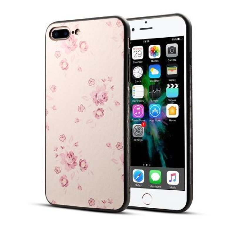 Flower gélový obal na iPhone 7 Plus a iPhone 8 Plus - nežné kvietky