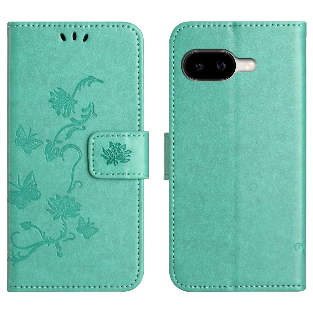 Flower knižkové puzdro na Google Pixel 10a - modrozelené