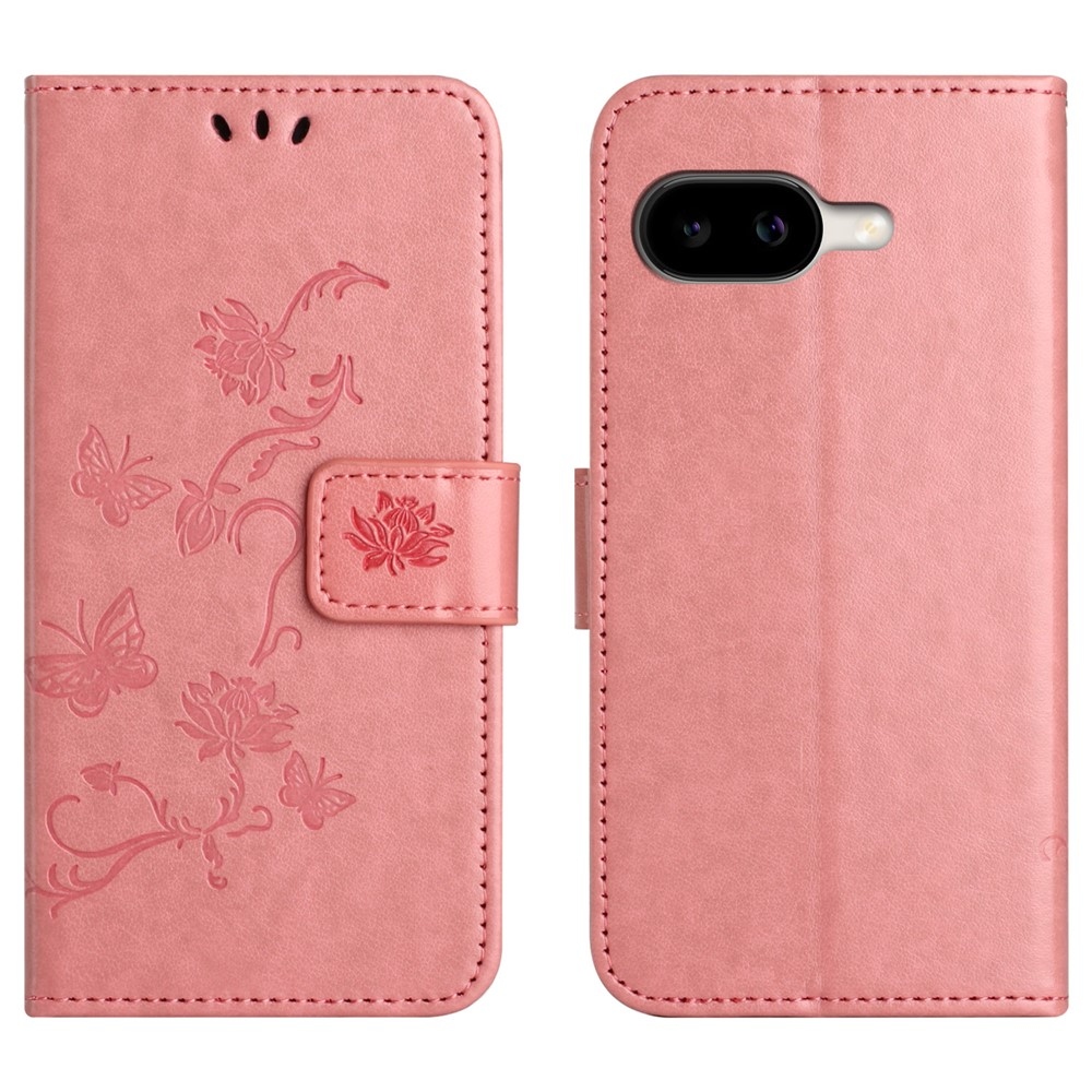Flower knižkové puzdro na Google Pixel 10a - ružové