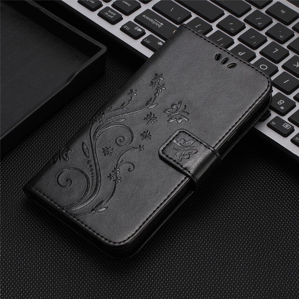 Flower knižkové púzdro na mobil Xiaomi 17T - čierne