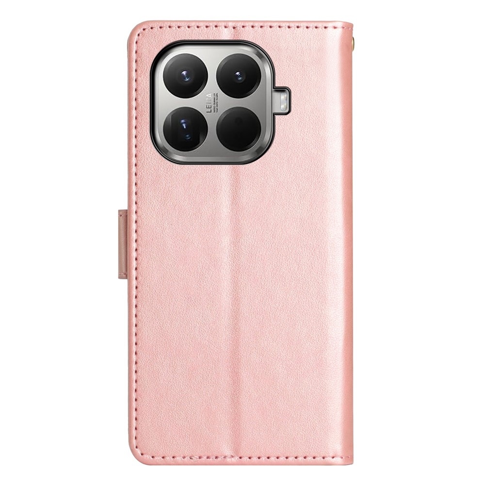 Flower knižkové púzdro na mobil Xiaomi 17T - ružovozlaté