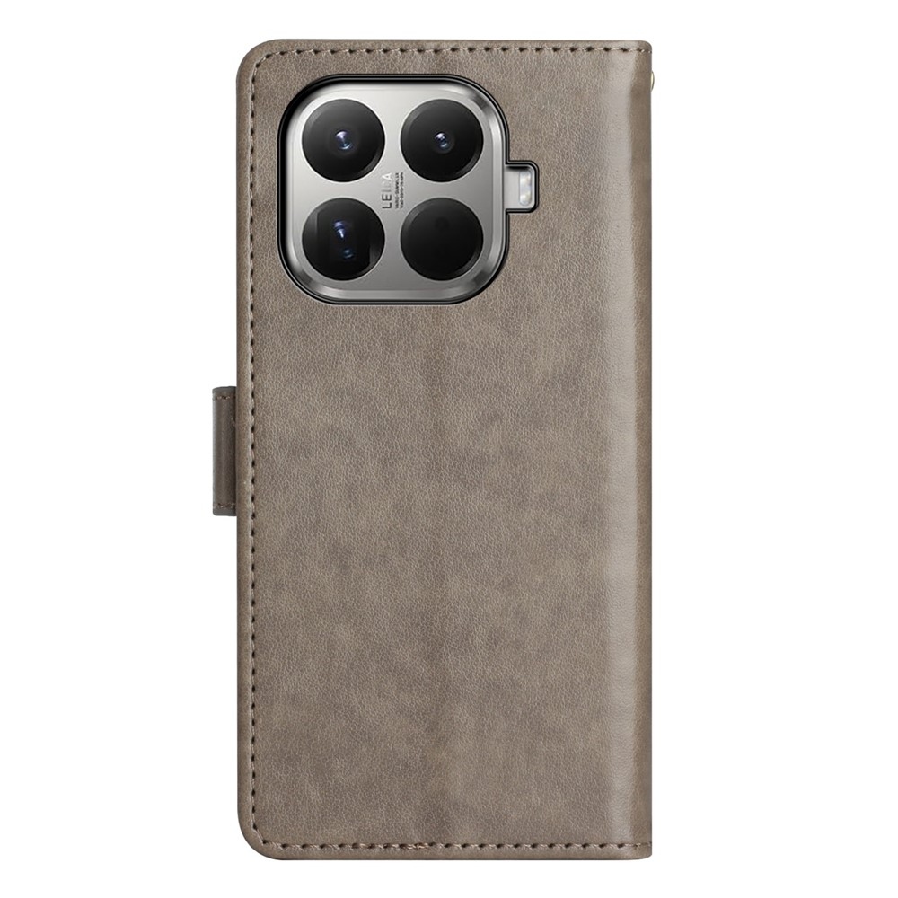 Flower knižkové púzdro na mobil Xiaomi 17T - šedé