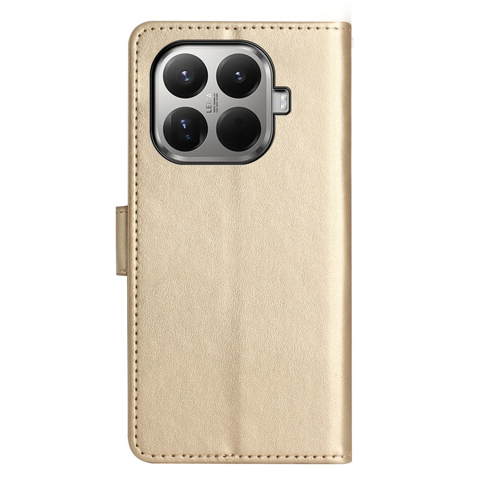 Flower knižkové púzdro na mobil Xiaomi 17T - zlaté