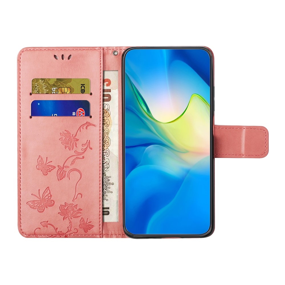 Flower knižkové púzdro na Motorola Moto G86 5G/G86 Power 5G - ružové